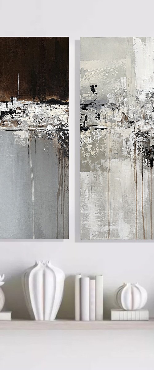 Urban Echoes diptych set by Tatiana Malinovscaia