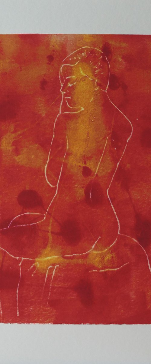 Seated female nude by Rory O’Neill