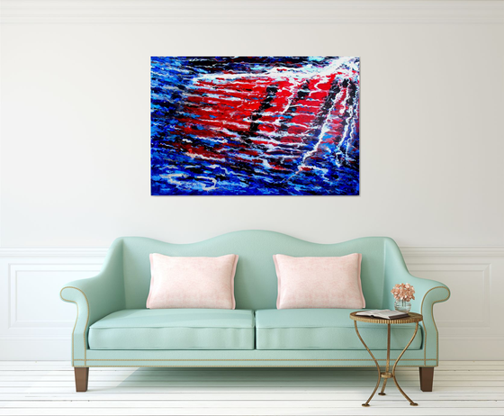 Ebb and Flow I ( Extra Large- 150 cm x 100 cm )