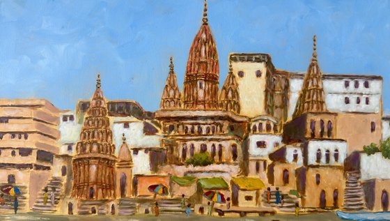 Benaras - Temples at Manikarnika Ghat