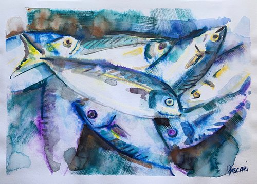 Fish blue by Olga Pascari