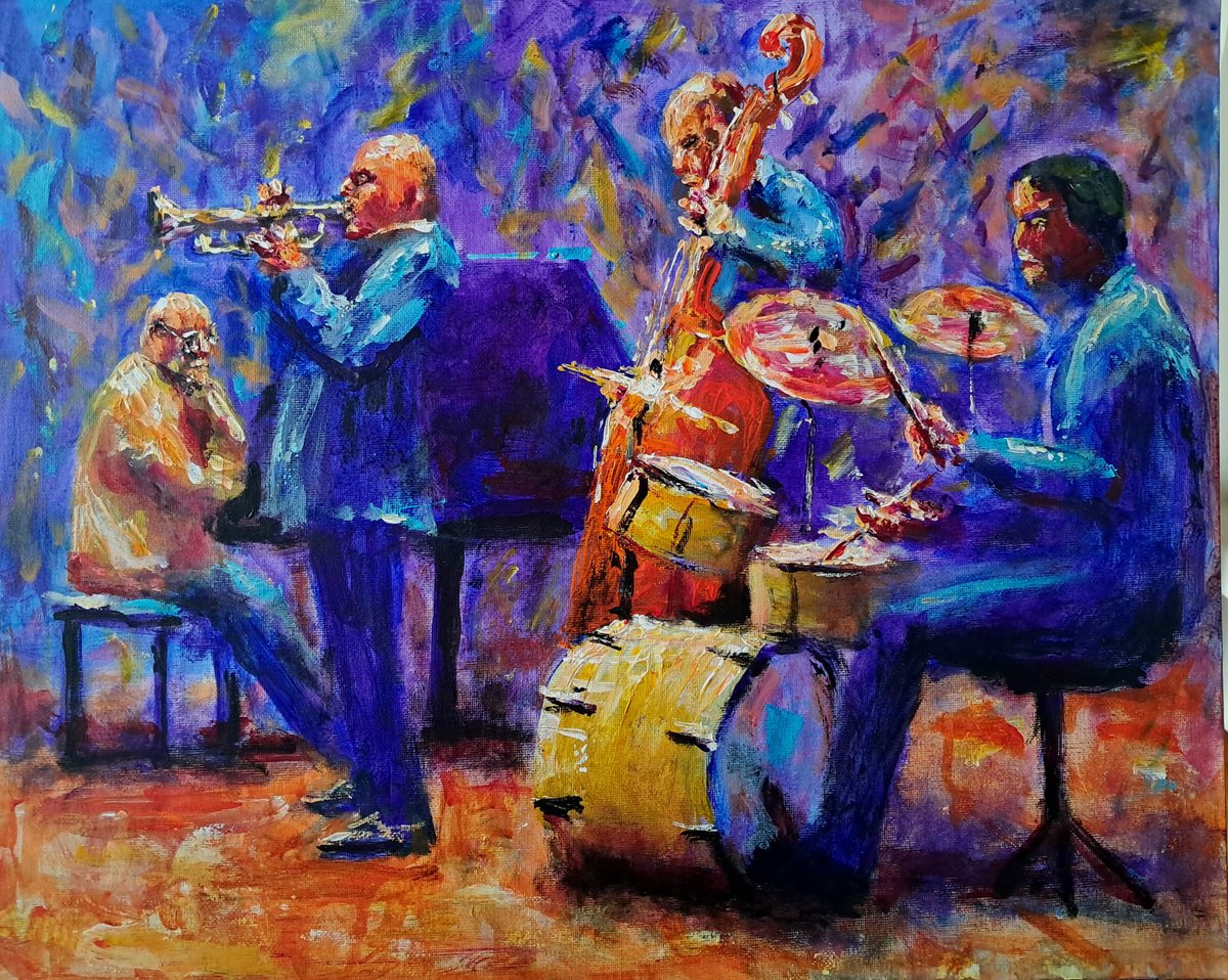  All That Jazz By Dimitris Voyiazoglou, 20 X 17, Artwork For Sale On Artfinder