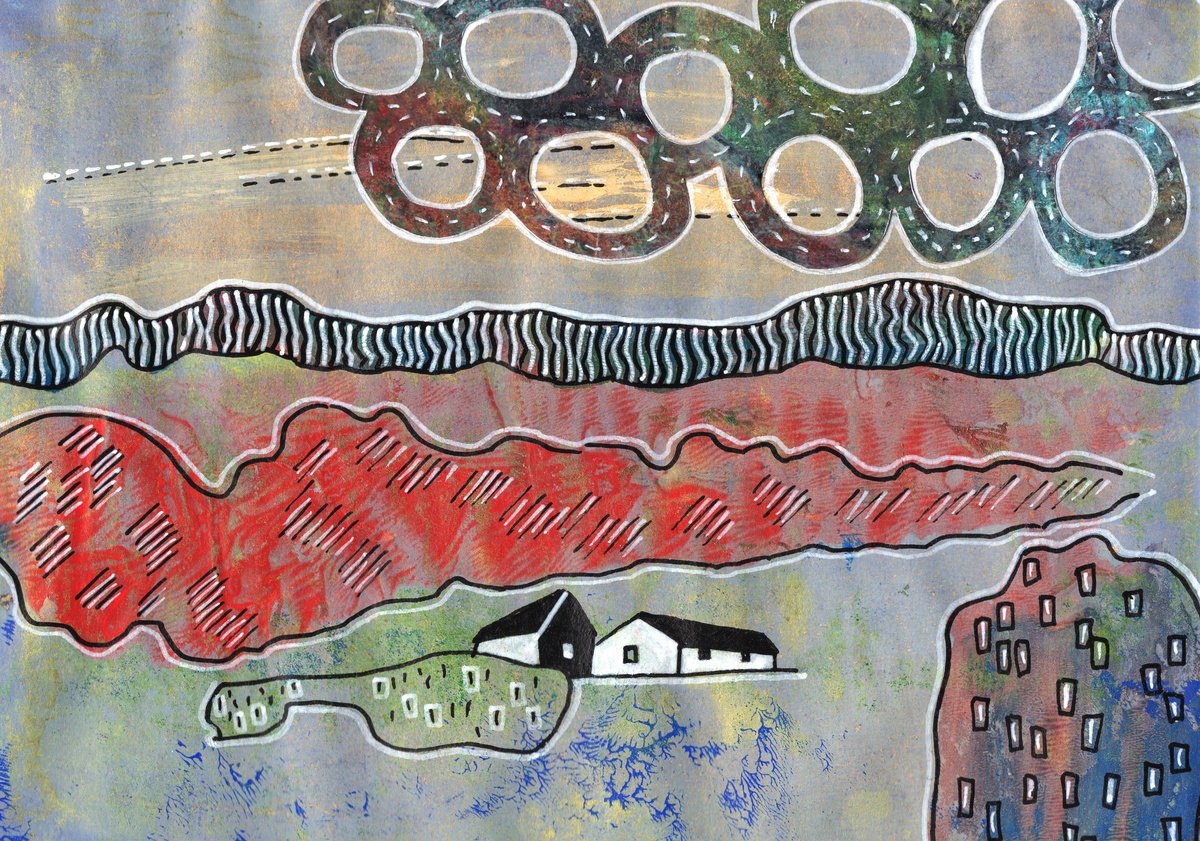 Calm Landscape 9 By Ariadna De Raadt, 9 X 7, Artwork For Sale On Artfinder