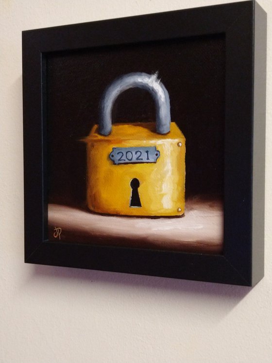 2021 Lockdown Padlock #3 still life