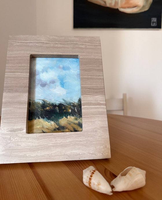 Coastal Whispers framed
