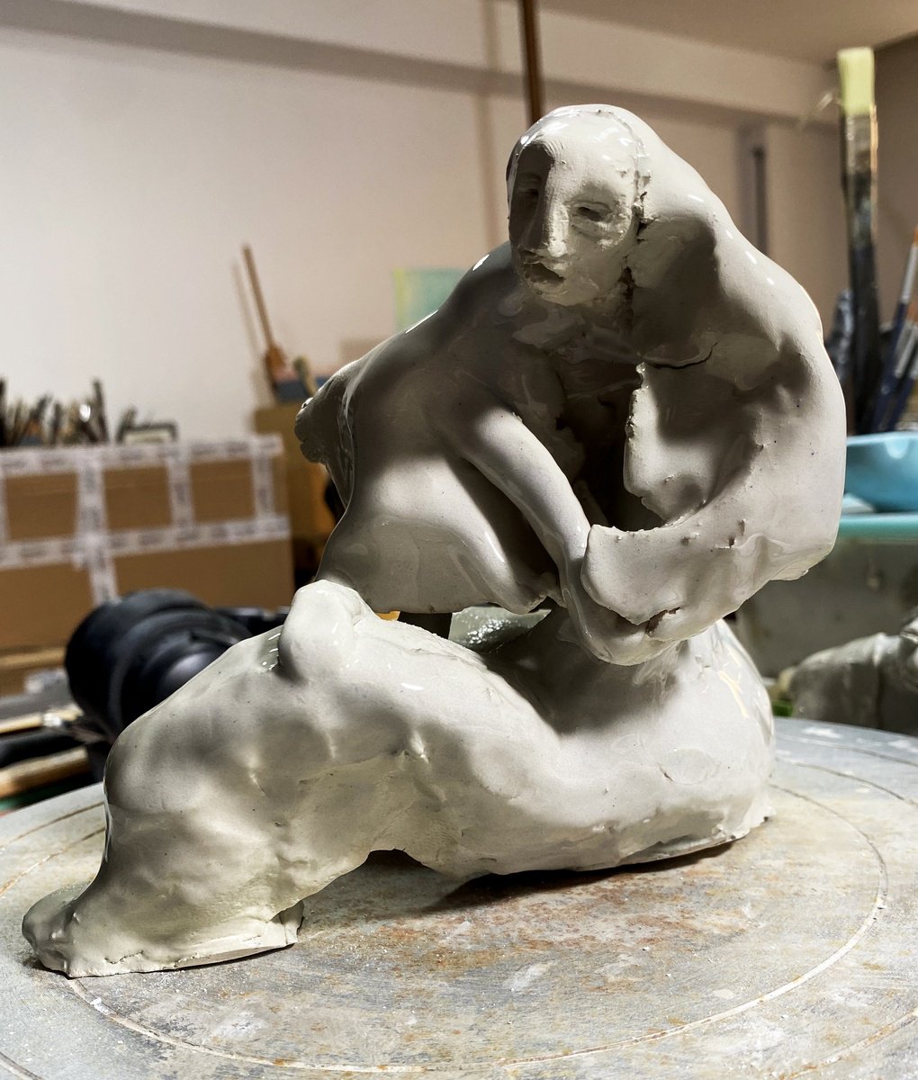 Organic Clay Sculpture , Le Madri Di Gaza - La Fame By YS?rei, 6 X 6, Artwork For Sale On Artfinder