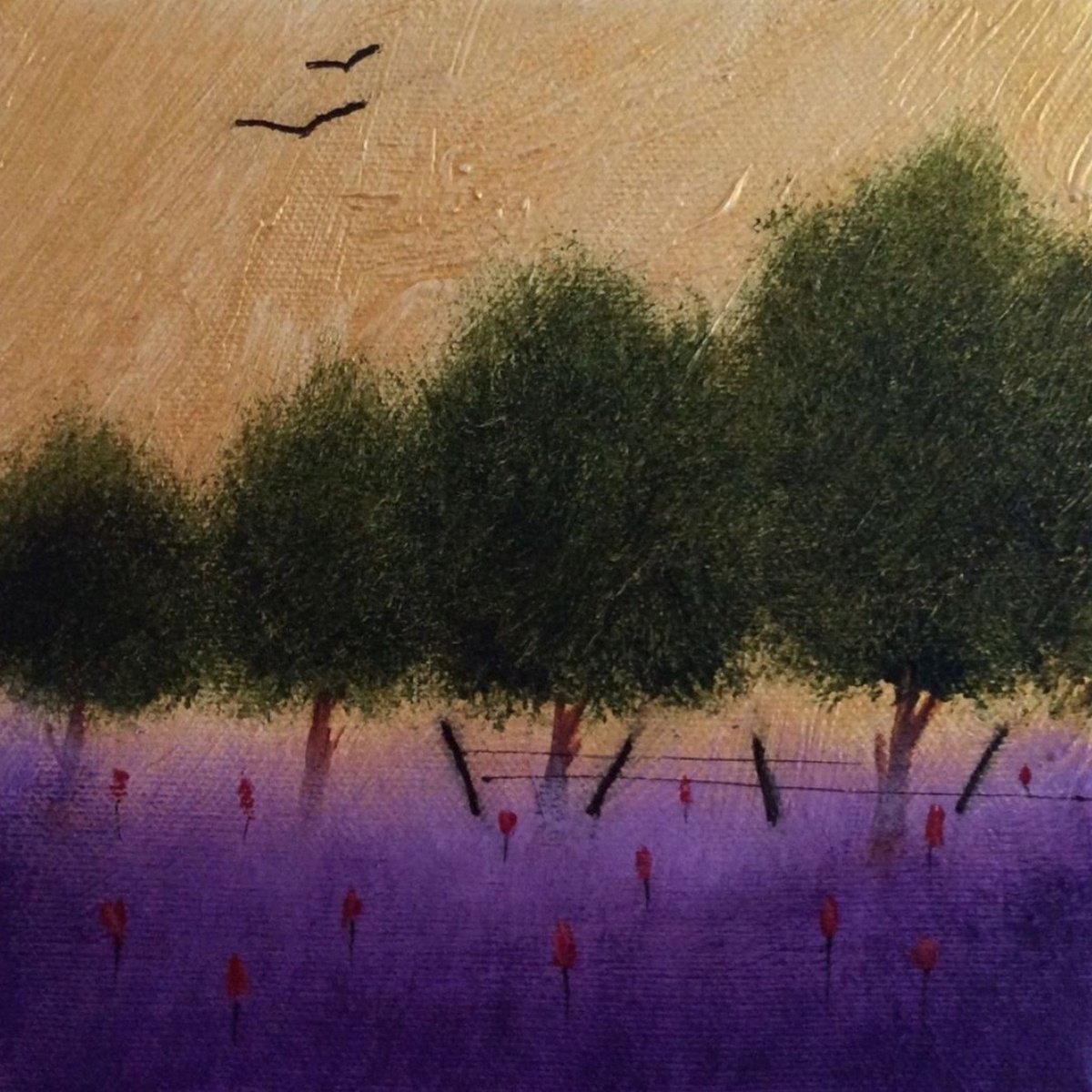 -Lavender In Provence-? 15x15x4cm by Black Beret