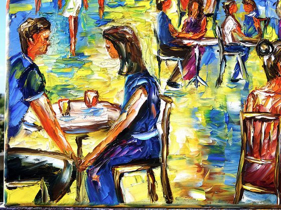 Summer Midday in a Street Café