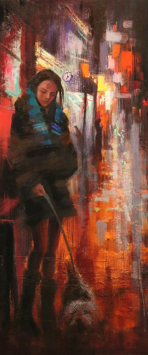 Evening Walk in Soho by Chin H Shin