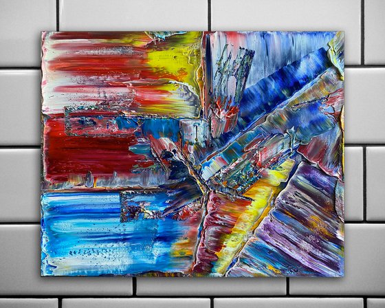 "Breaking The Pattern" - Original PMS Oil Painting On Canvas - 20 x 16 inches