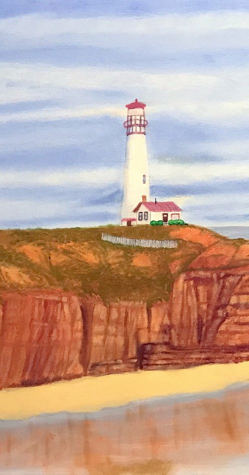 THE CLIFF'S LIGHTHOUSE by Leslie Dannenberg