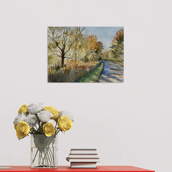 A sunny autumn day in Urbach