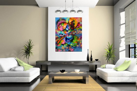 Emotions of Flowers, Large Painting