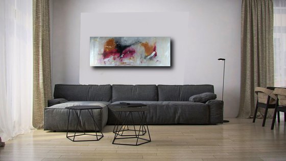 abstract-large-painting 160x60 cm-large wall art abstract  title : abstract-c315