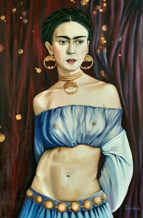 Frida in Purple by Gabriela Lago