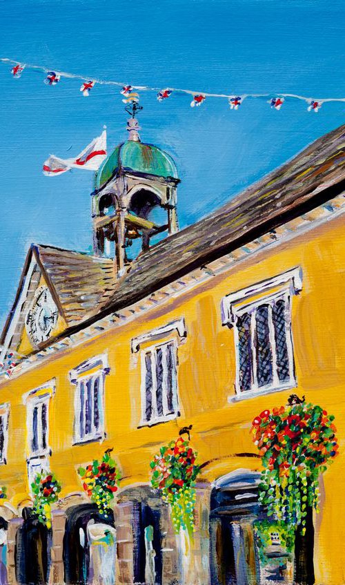 BASKETS AND BUNTING, TETBURY MARKET HALL by Diana Aungier-Rose