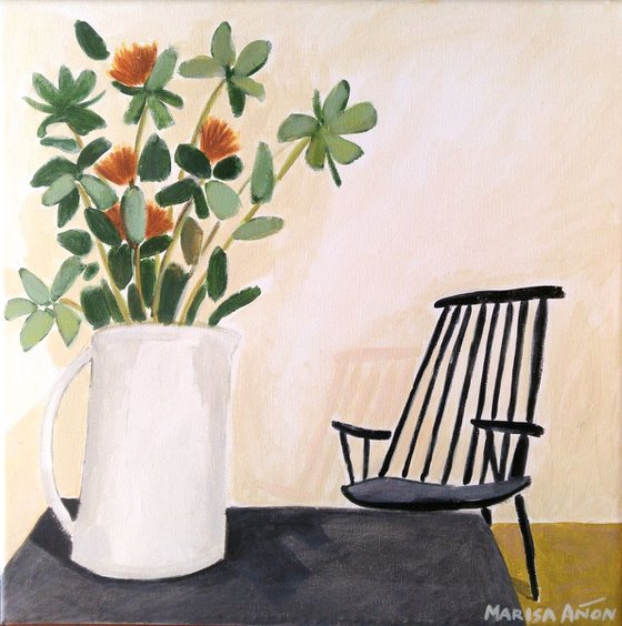 Flowers and a Chair