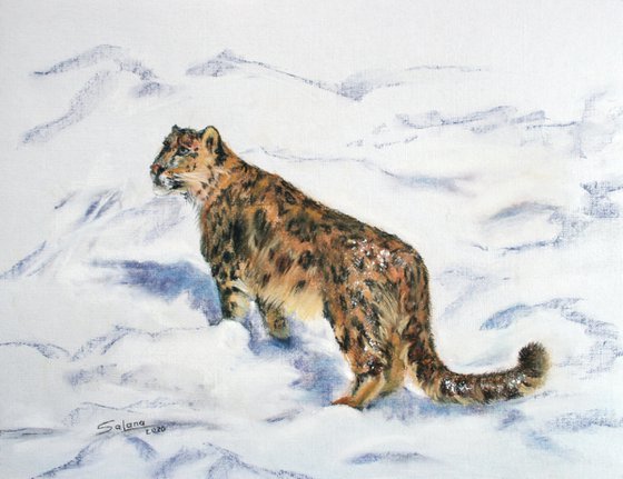 Snow Leopard I /  ORIGINAL PAINTING