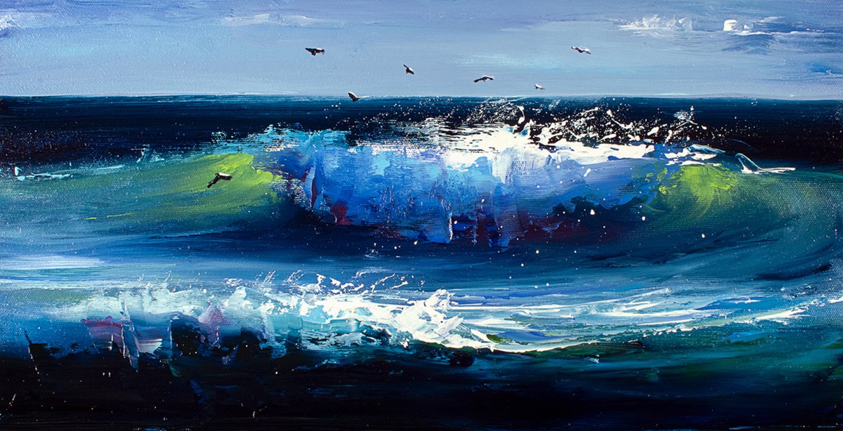 Ocean Wave Beach by Bozhena Fuchs