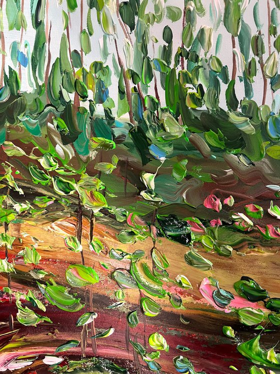 Lilies by the creek