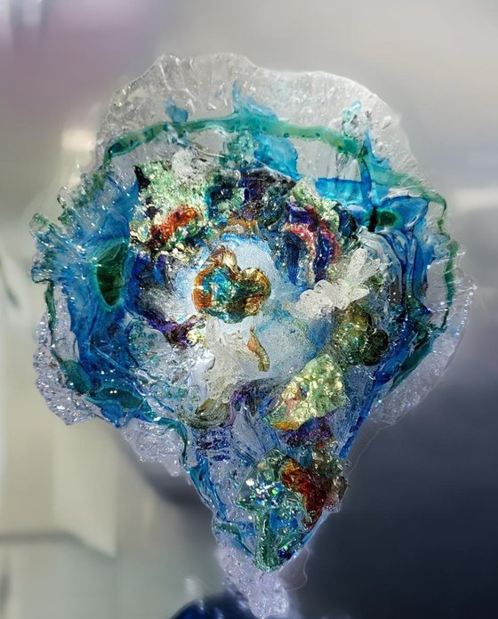 Glass Sculpture Ocean