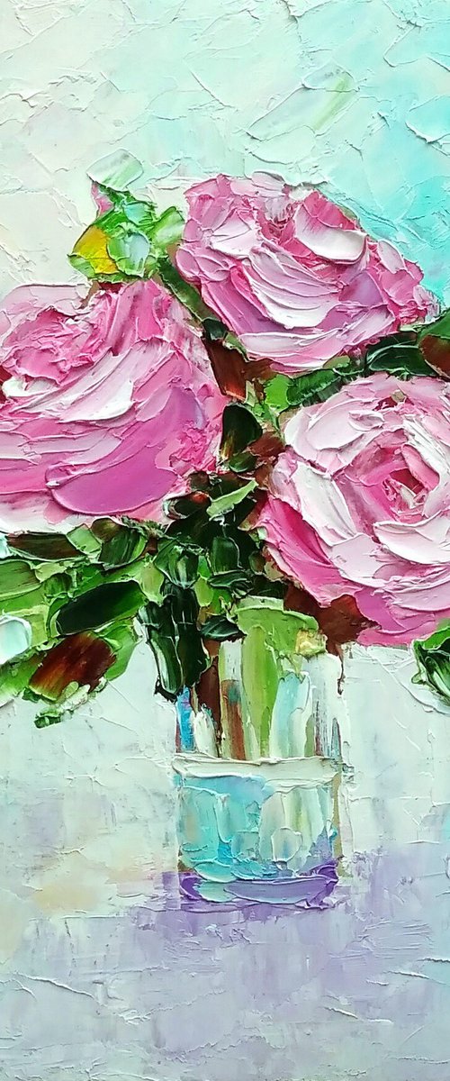 Red Roses Painting by Yulia Berseneva