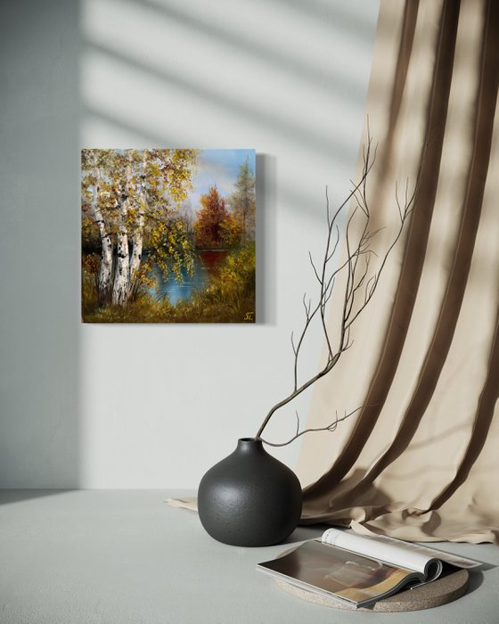 Birches by the River