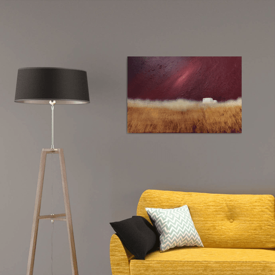 “Crimson Dusk” 91x61x2cm