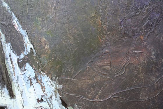 Standing on the edge of Gallows Wood (Large Painting)