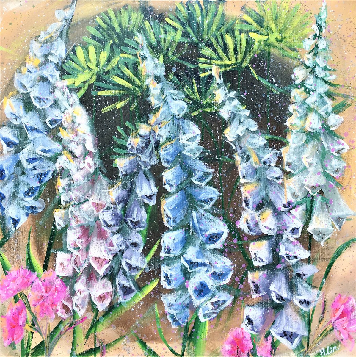Our Safe Place, Our Secret Garden - Digitalis Purpurea by HSIN LIN