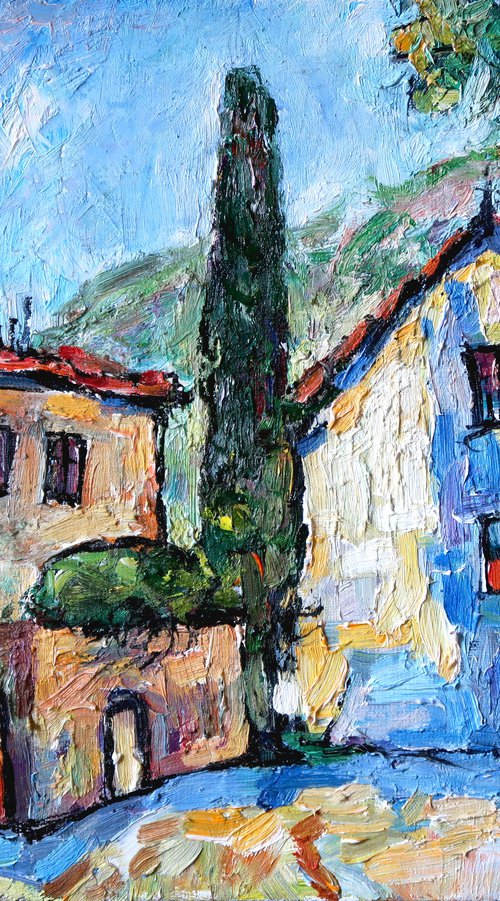 Mosaic of the southern city. by Nikifor Swiristuhin