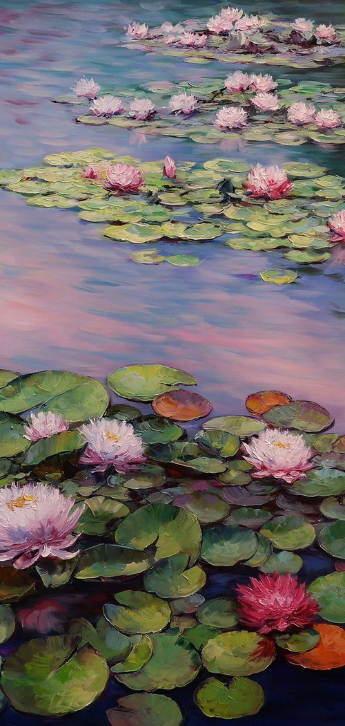 "Water lilies on the water" by Gennady Vylusk