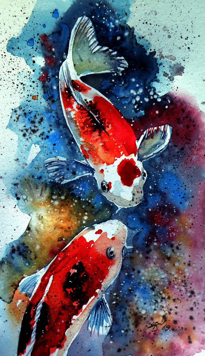 Koi fish II /22 x 13 cm/ | Artfinder