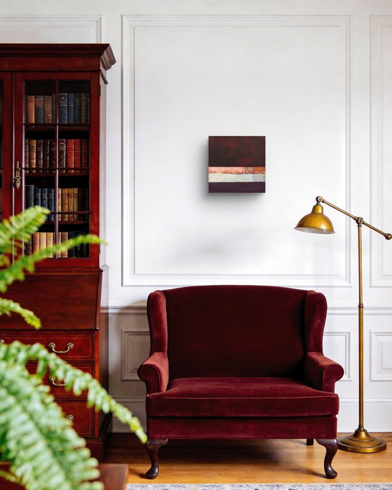 Burgundy with a Pale Line