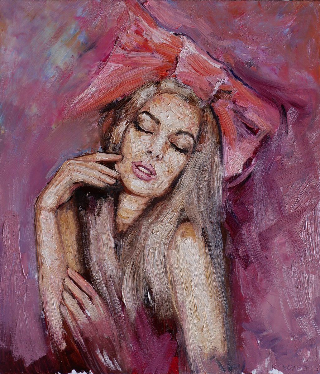 Pink Bow by Igor Navrotskyi