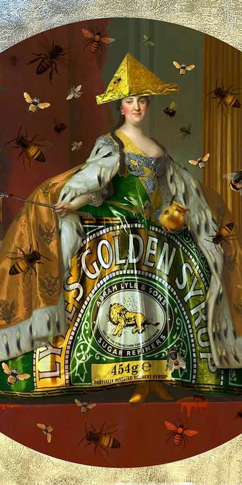 Queen Bee - Gold Leaf by Little Fish Design