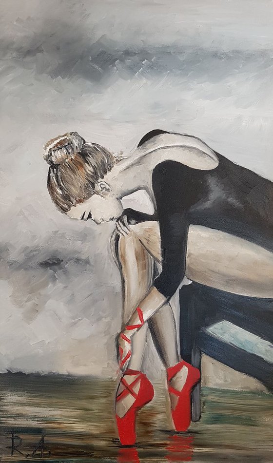Ballerina - She needn't have worried 30*50 cm