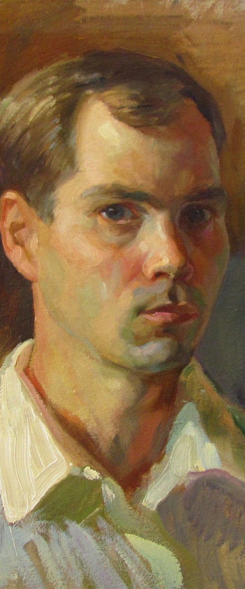 Male portrait by Viktoriia Pidvarchan