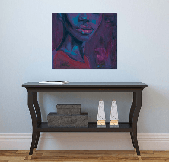 Afrocentric Dopamine Art — Purple