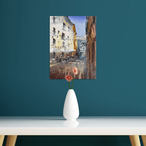 Sunlit Valencia Alley