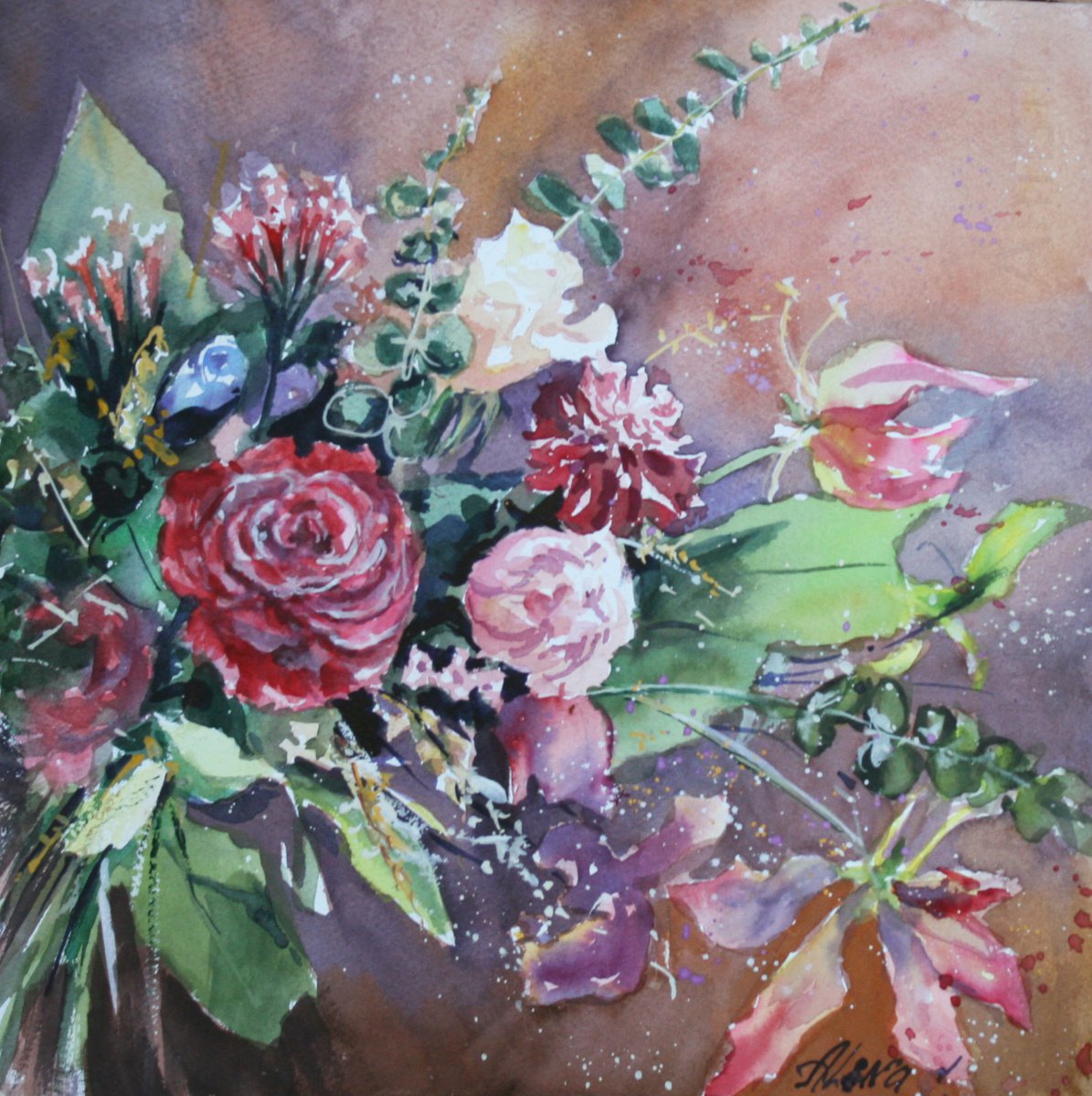 Bouquet of flowers by Alina Shmygol