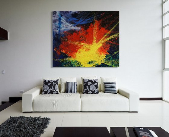 The Blast (120 x 100 cm) XXL oil (48 x 40 inches)