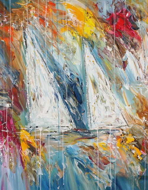 Stormy Sailing Regatta L 4 by Peter Nottrott