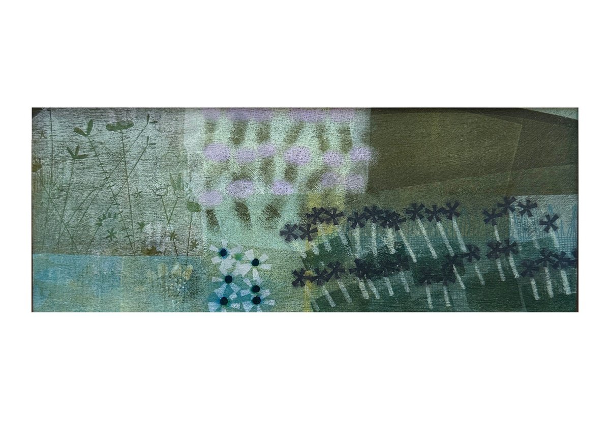 Organic Landscape Limited Edition Print By Sarah Broughton, 11 X 5", Summer Walk - St Ives To Zennor Iii, Original Artwork