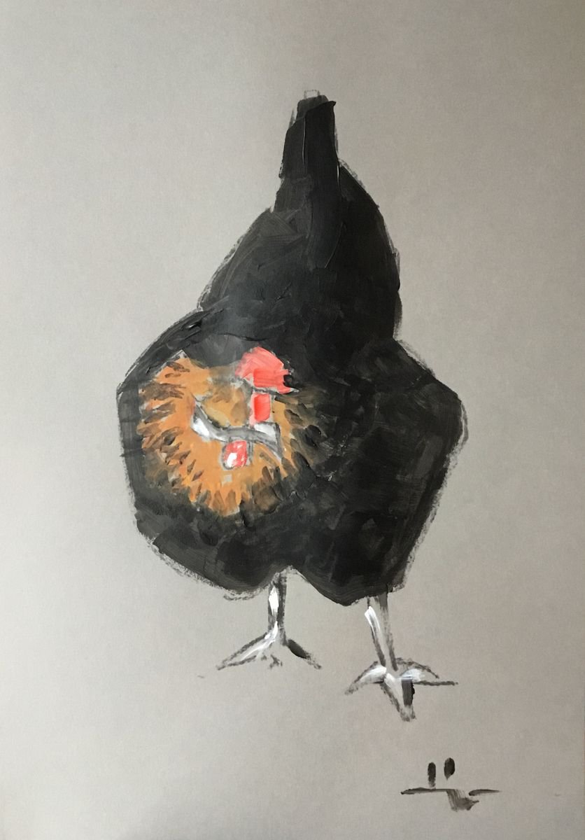 Chicken Study 1 by Dominique Dve