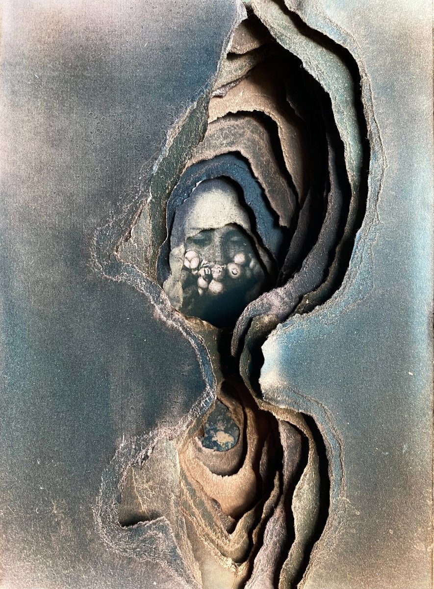 Illustrative Portrait Photograph By Ramona Zordini, 6 X 8", Guideline Routine 22, Original Artwork