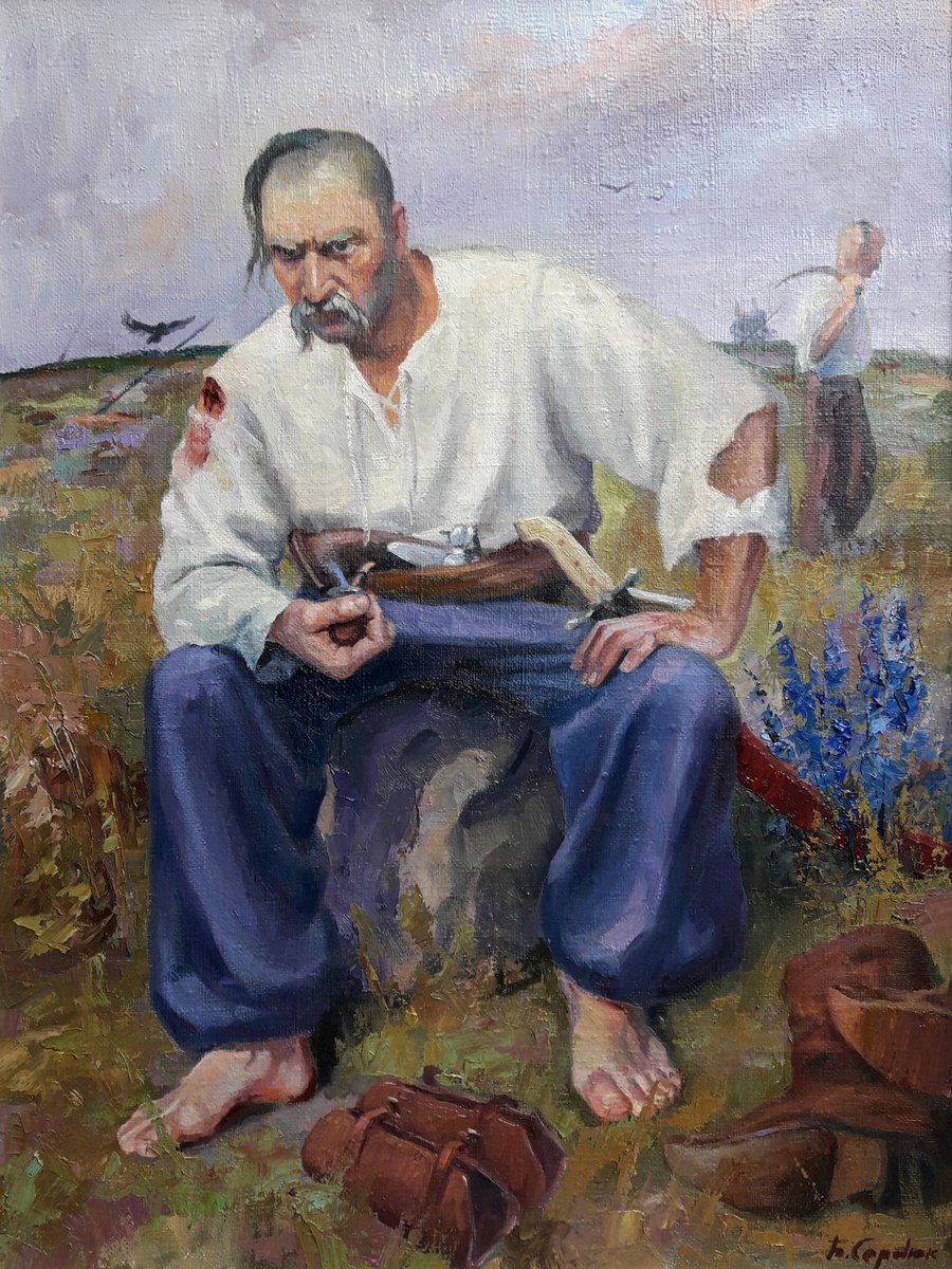 Oil painting Ivan Sirko by Boris Serdyuk