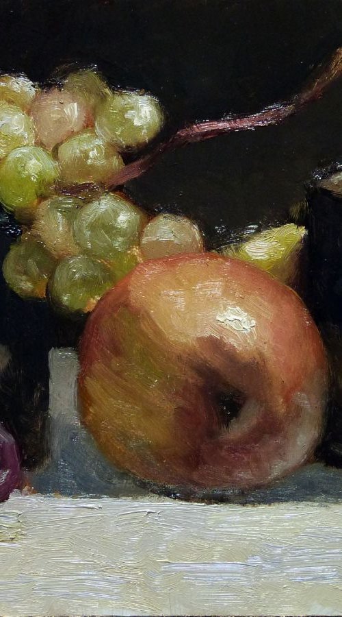Metal Pots and Fruits by Pascal Giroud