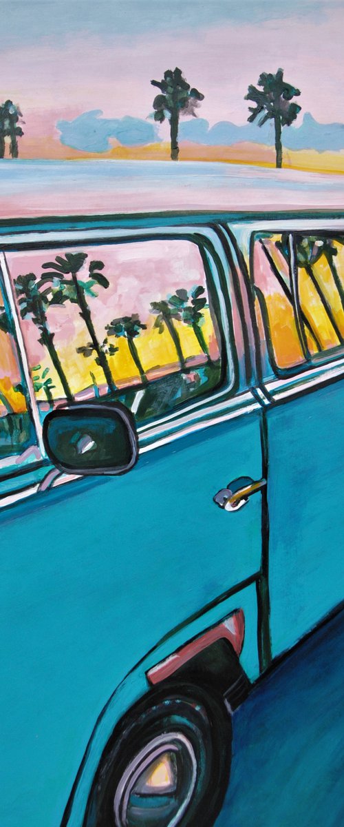 Blue Van / 88.5 x 72 cm by Alexandra Djokic