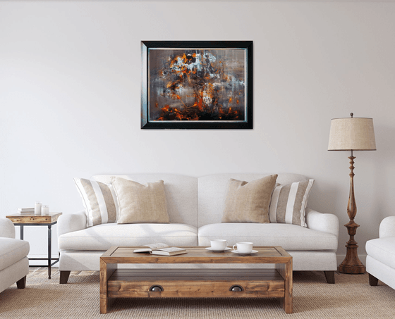 Stunning framed autumun colors ghostlly enigmatic still life by O KLOSKA